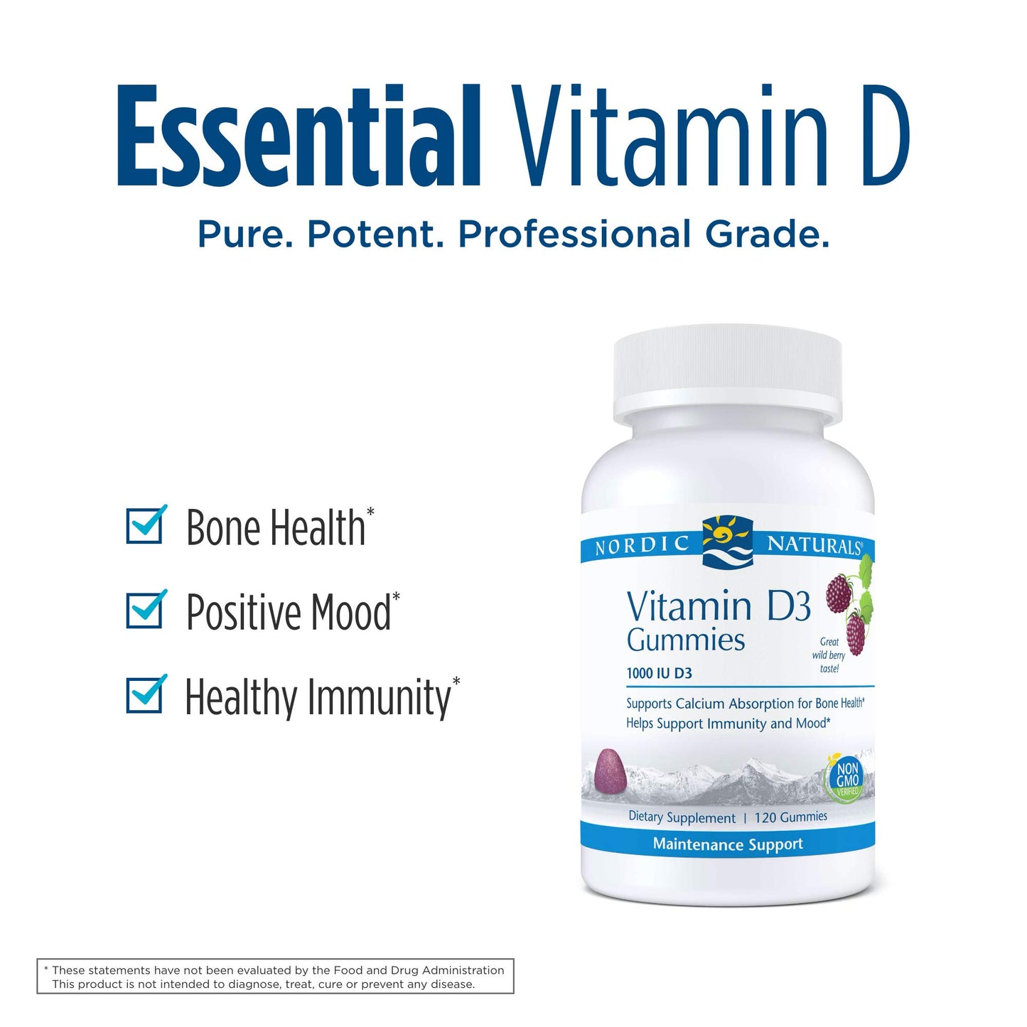 Gomitas Nordic Naturals con vitamina D3 para apoyo inmune