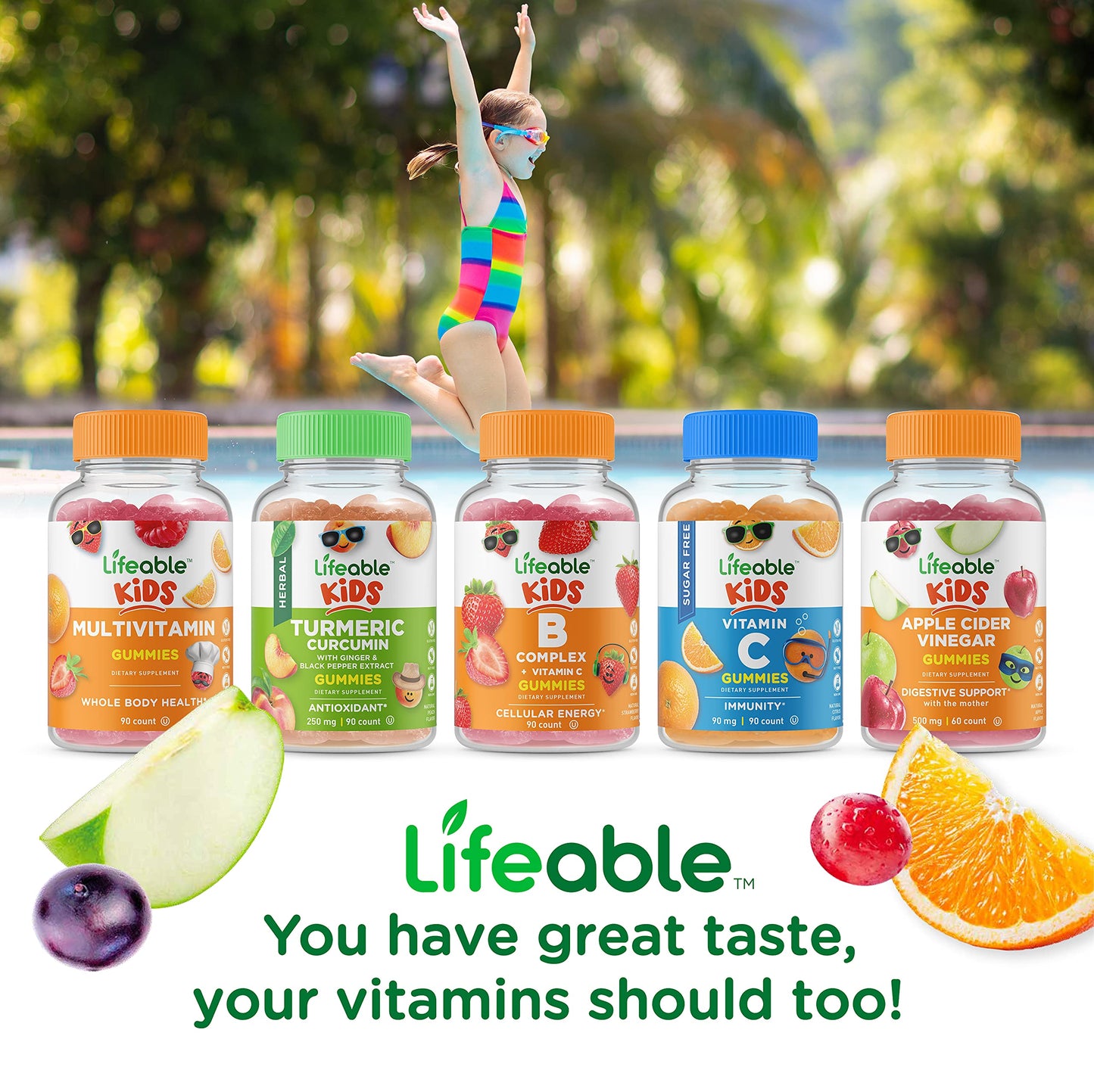 Gomitas nutricionales Lifeable para apoyo infantil saludable