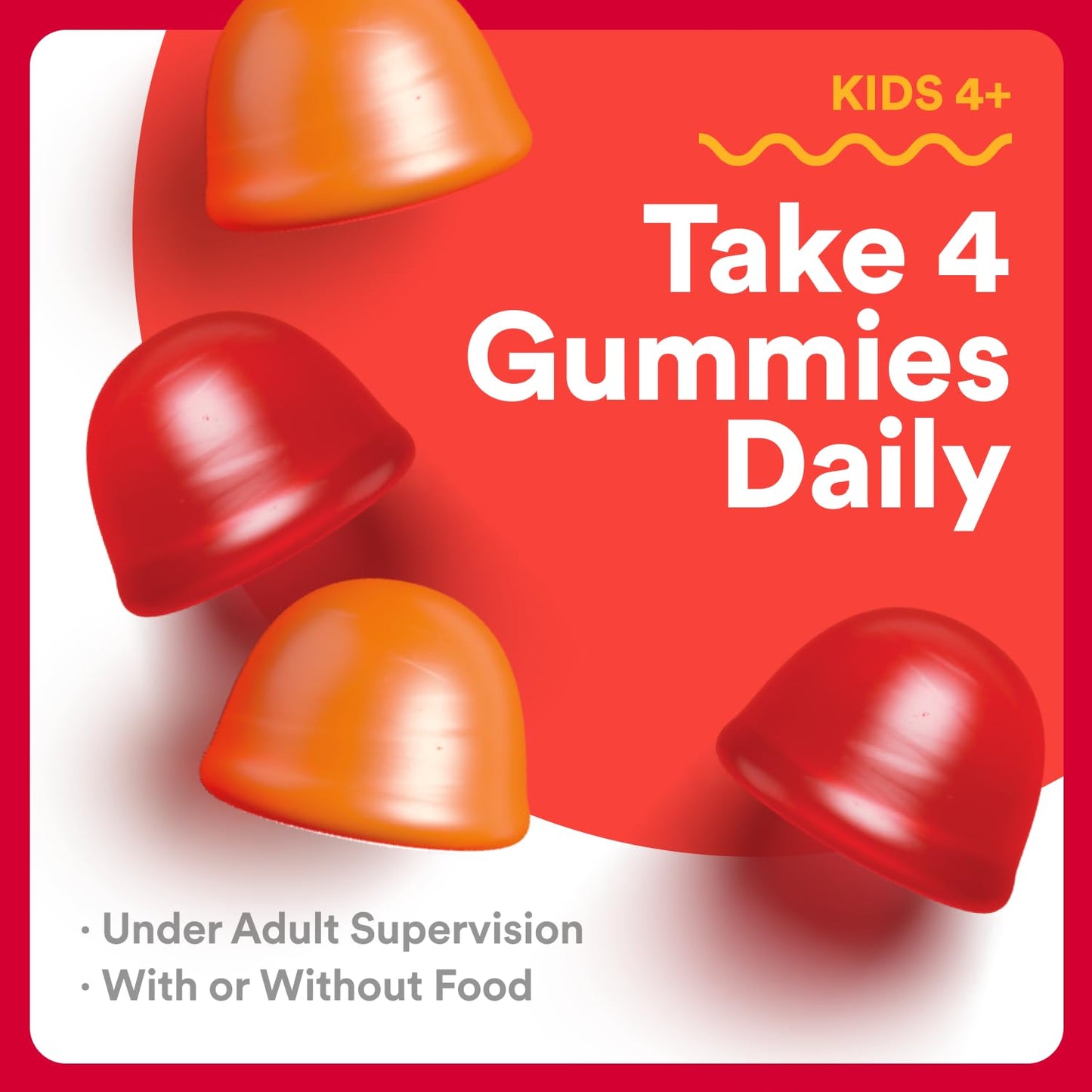 Gomitas orgánicas SmartyPants para niños con vitamina D3 y zinc