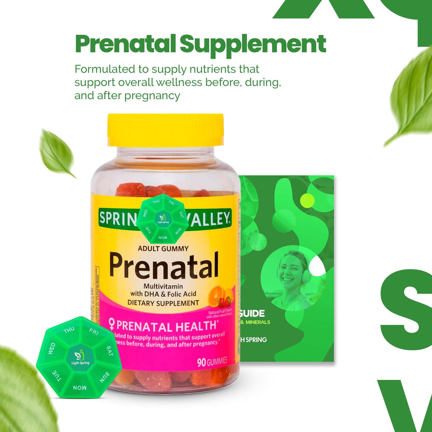Gomitas prenatales caja presentación 90 unidades