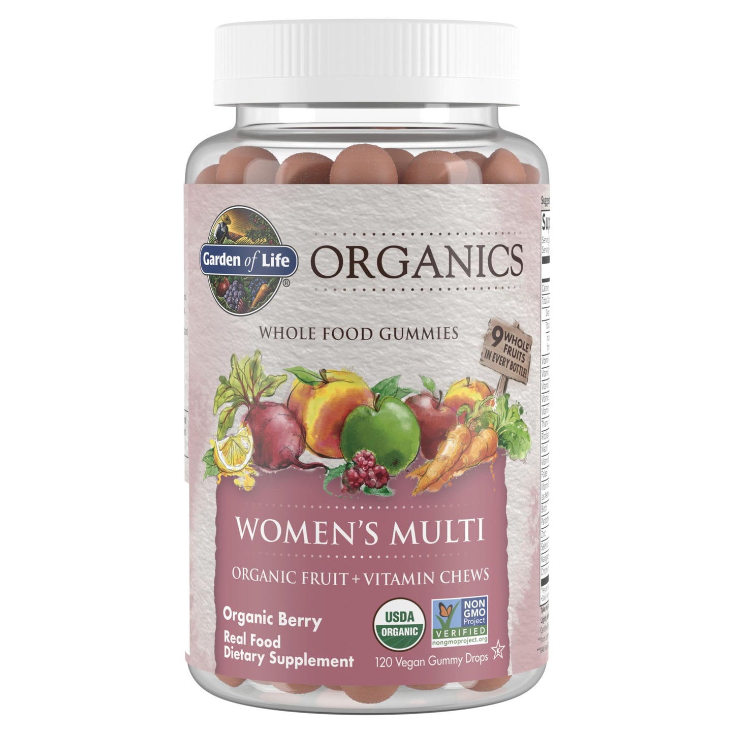 gomitas prenatales organicas con pectina manzanas naranja