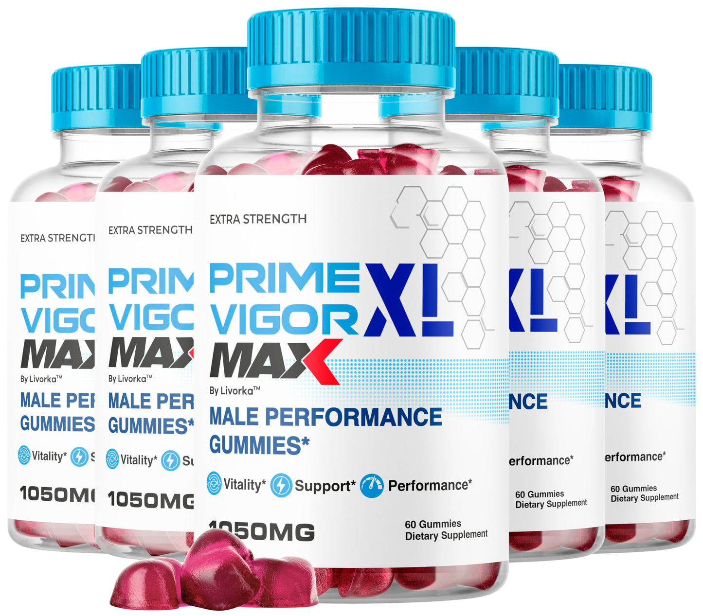 Gomitas Prime Vigor XL Max para rendimiento masculino