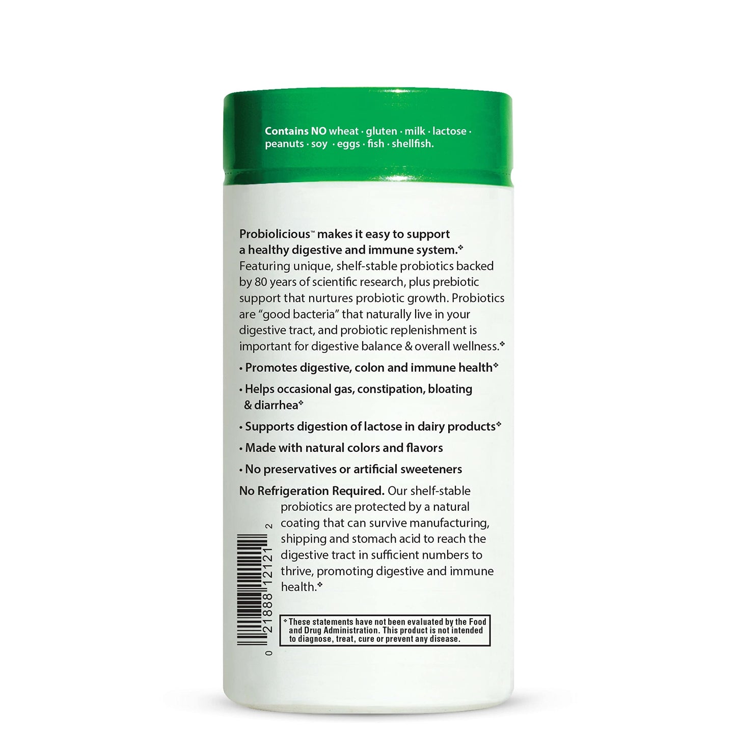 fondo botella de gomitas probiotic rainbow light