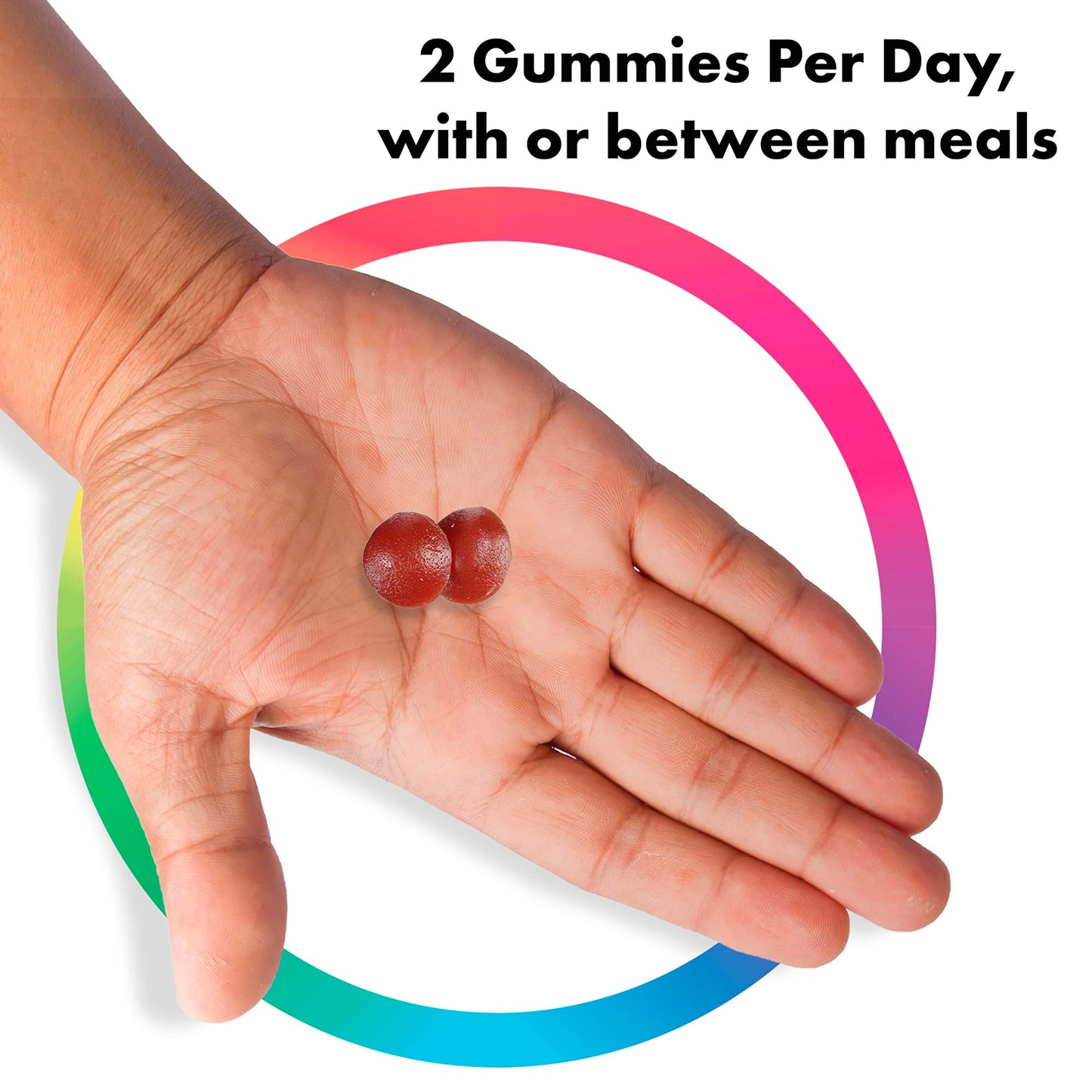 dos gomitas por día para salud
