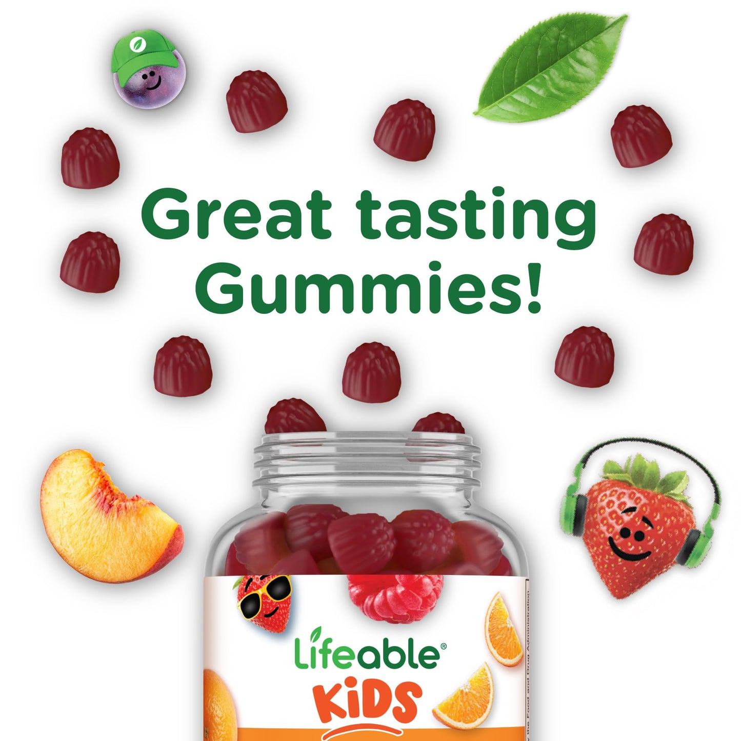 Gomitas sabor frutal de Lifeable para niños