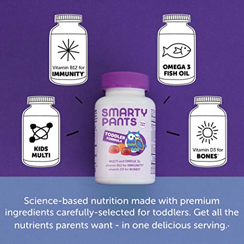 Gomitas sabor uva, naranja y arándano SmartyPants para niños pequeños