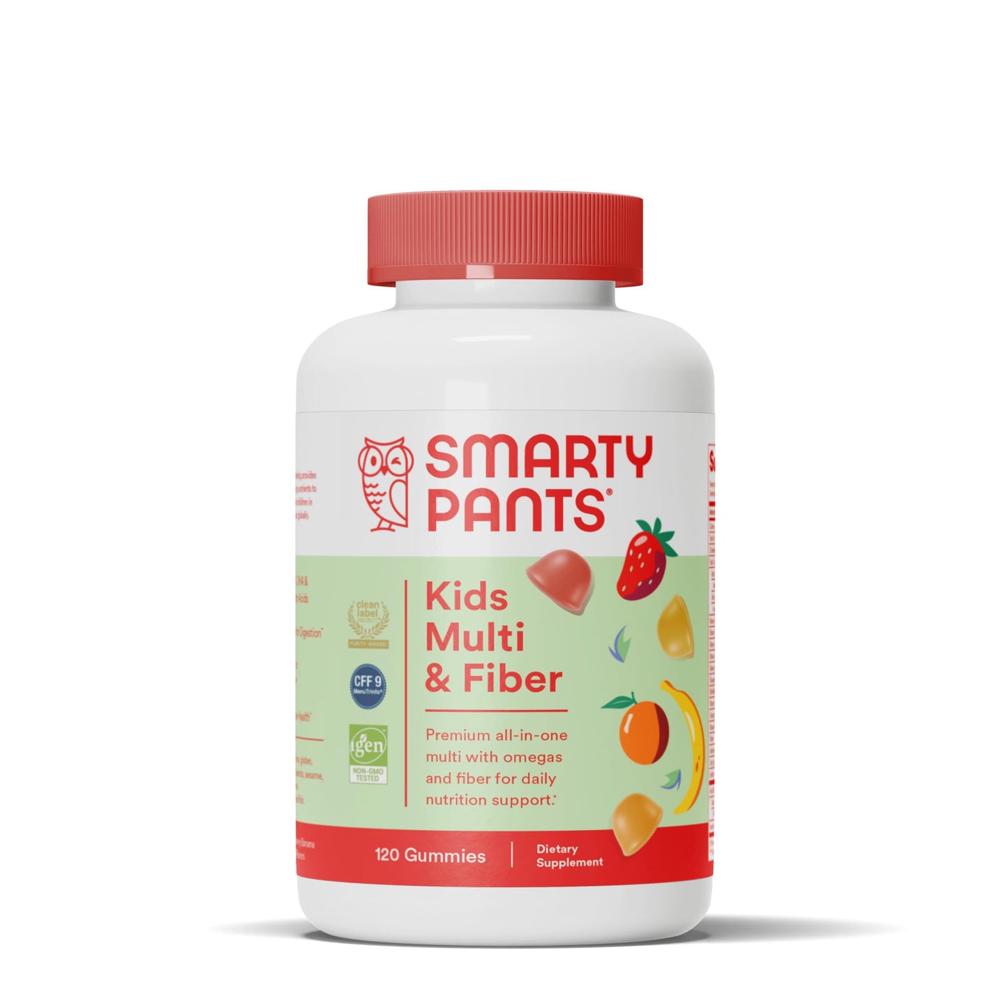Gomitas SmartyPants multivitaminas y fibra para niños