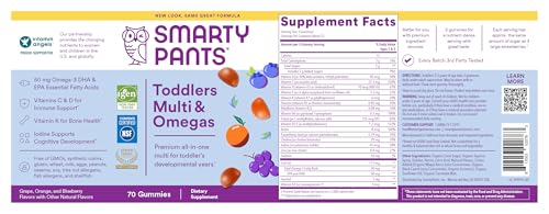 Gomitas SmartyPants multivitaminas para niños con sabor frutas