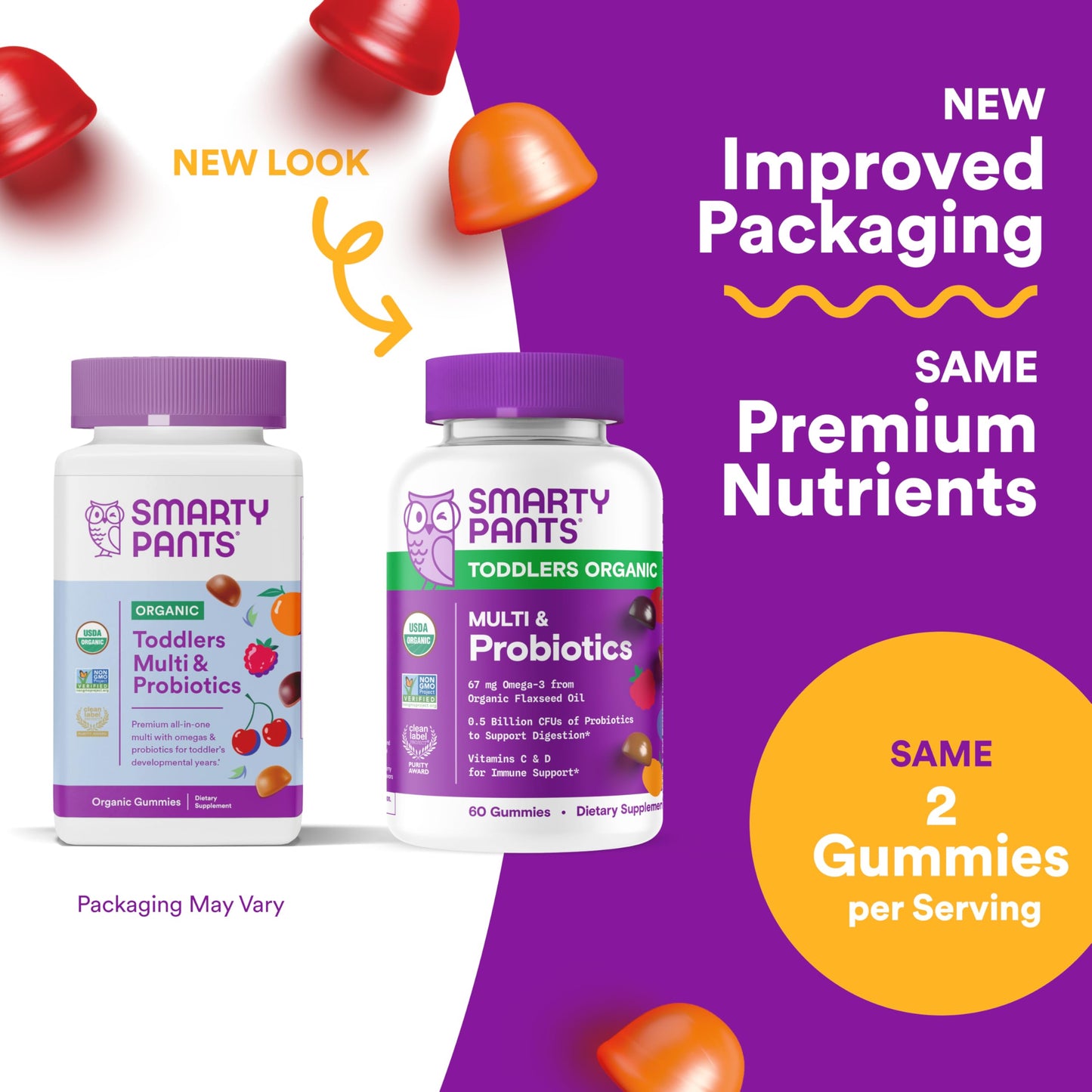 Gomitas SmartyPants con probióticos para niños