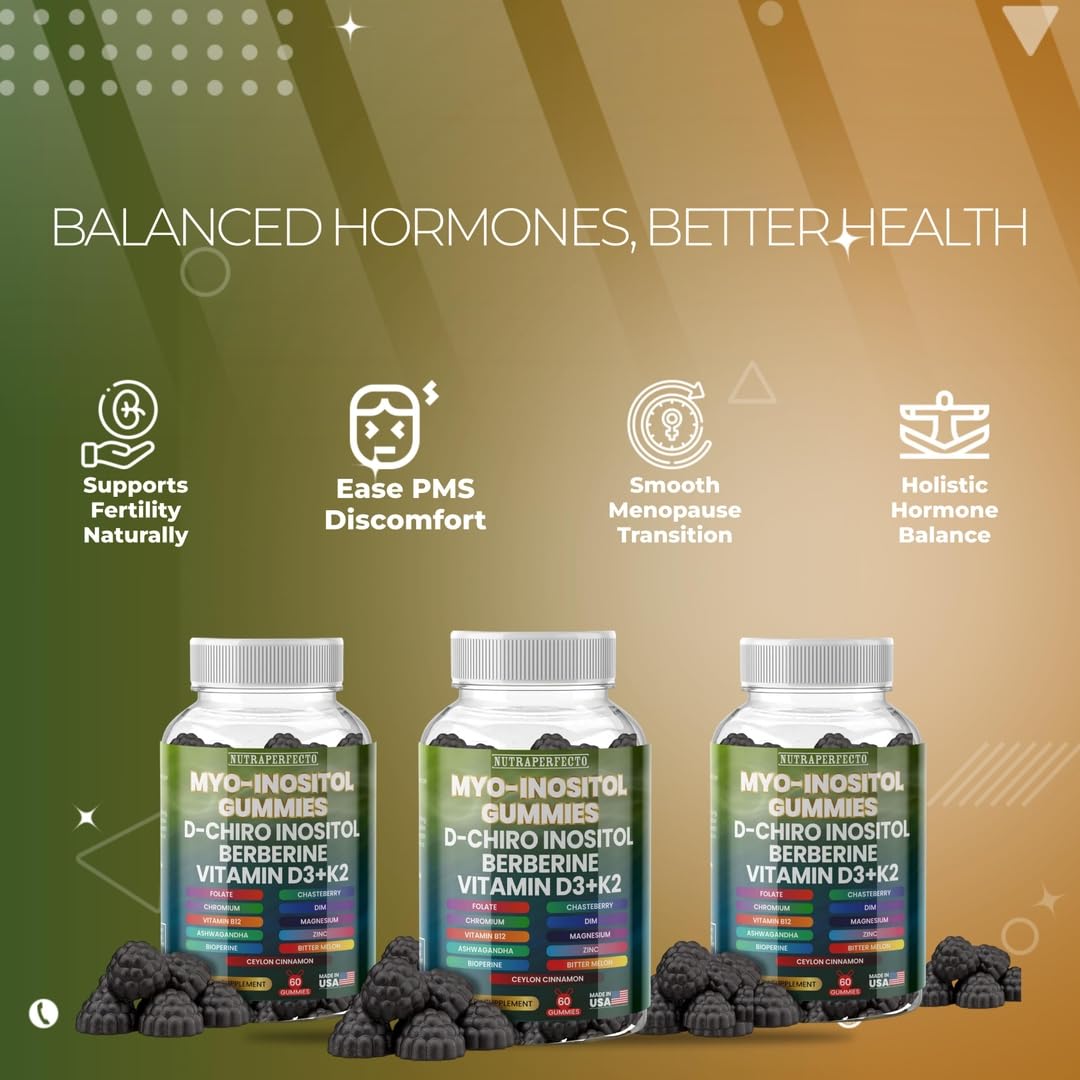 Gomitas de suplemento hormonal NutraPerfecto 60 unidades