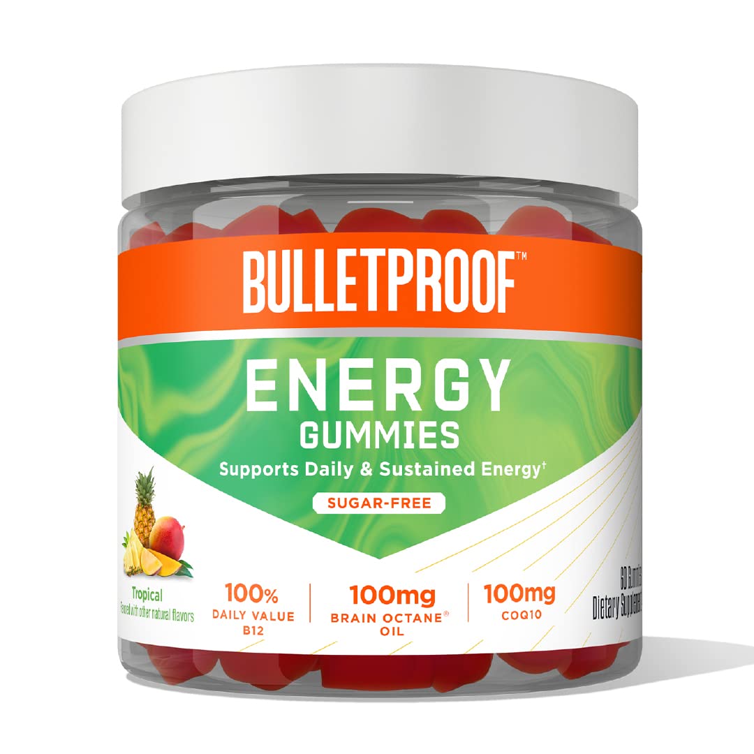 Gomitas tropicales sin azúcar Bulletproof Energía 60 pzas