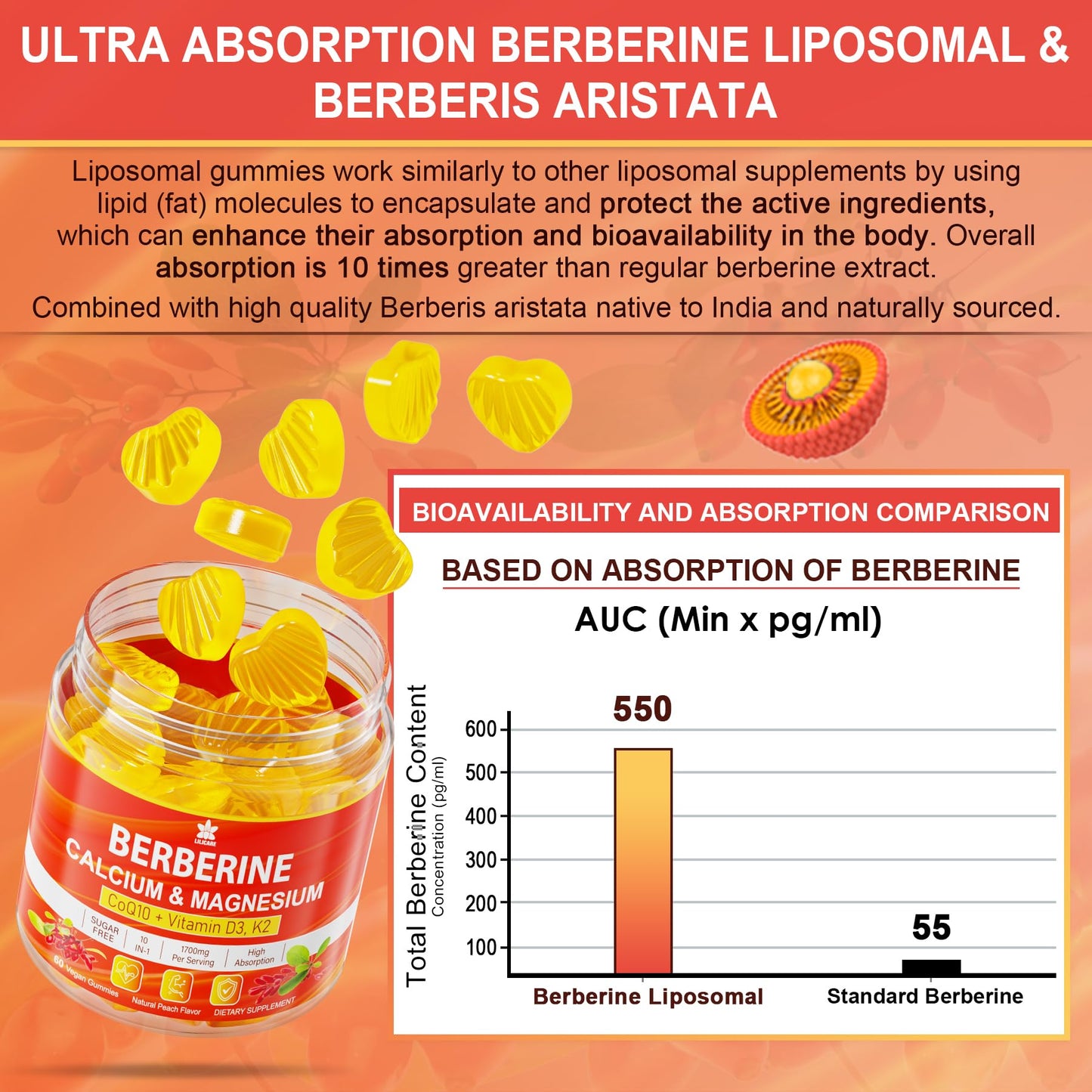 Gomitas veganas de vitamina d3 k2 para metabolismo sano