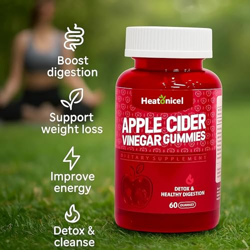 Gomitas veganas sabor manzana de vinagre de manzana Heatonicel