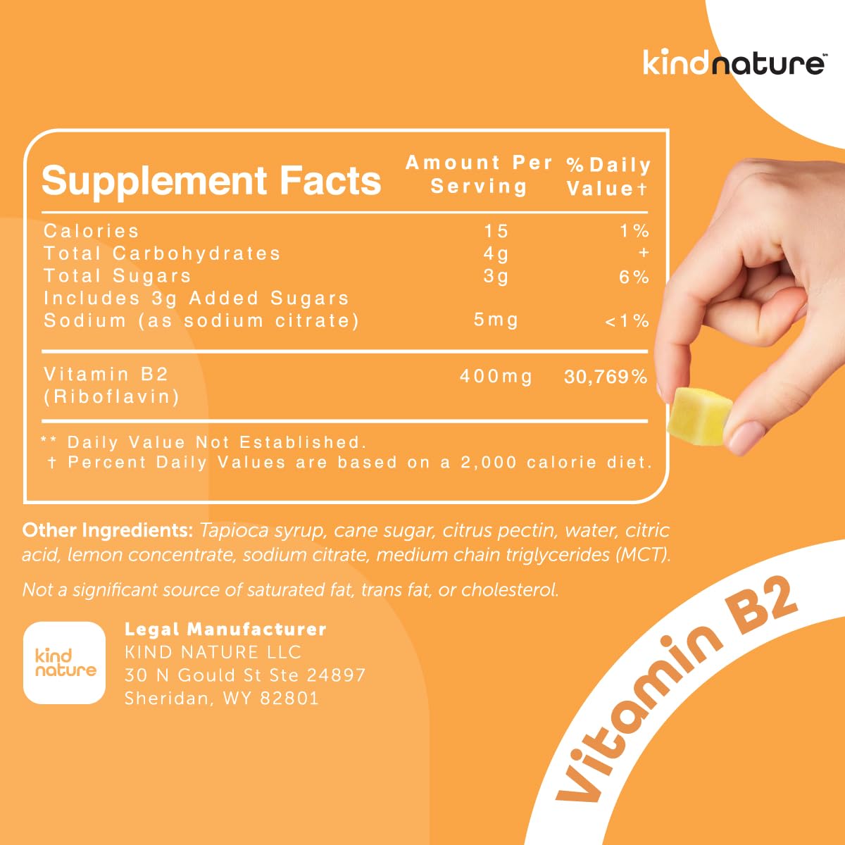 Gomitas veganas vitamina b2 riboflavina Kind Nature