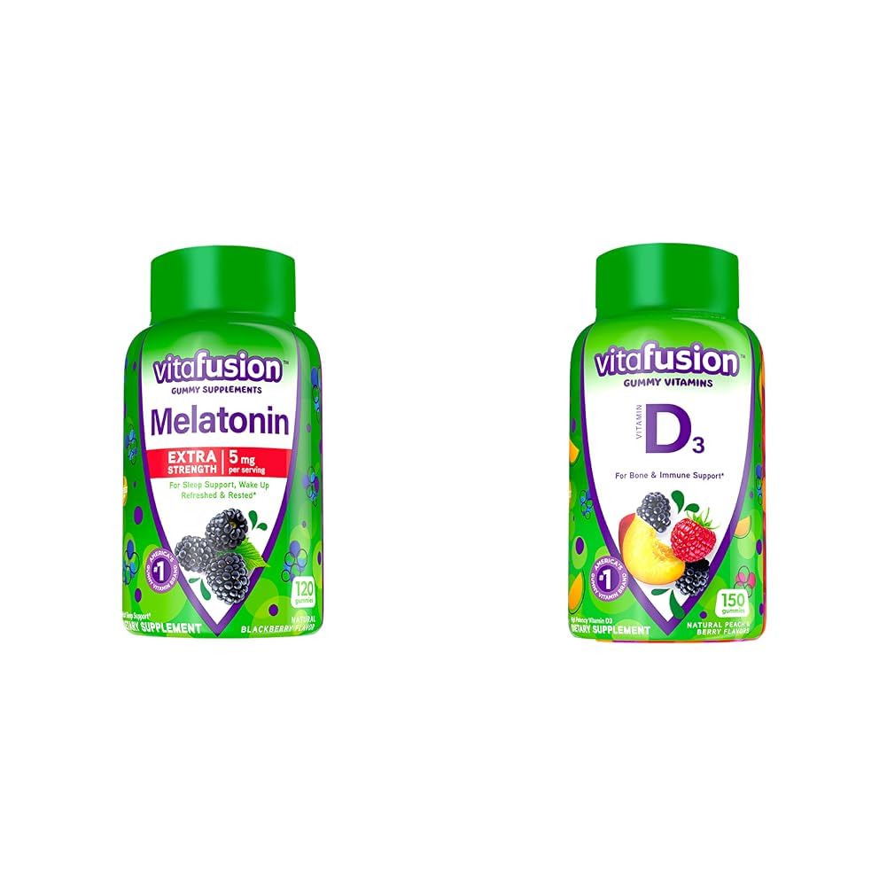 Gomitas Vitafusion Melatonina Extra Fuerte 5mg frasco