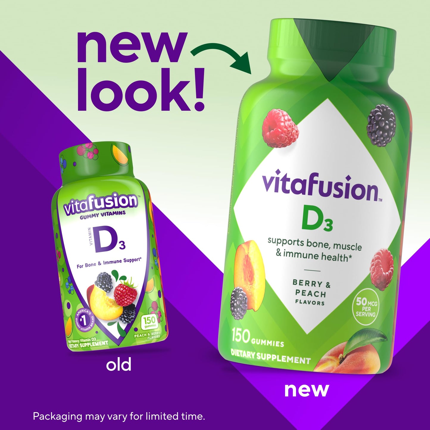 Gomitas Vitafusion vitamina d3 para adultos