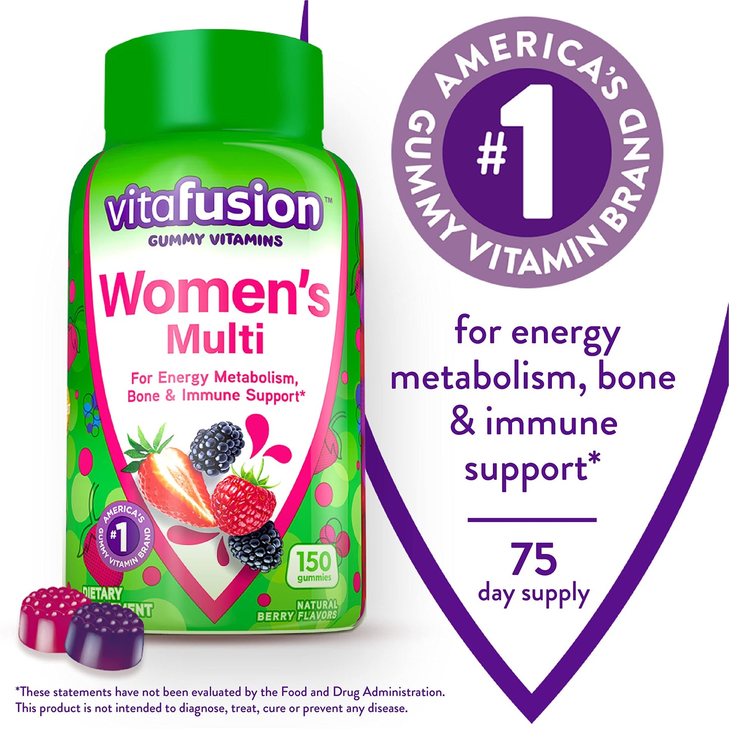 Gomitas Vitafusion de vitamina D3 sabor natural