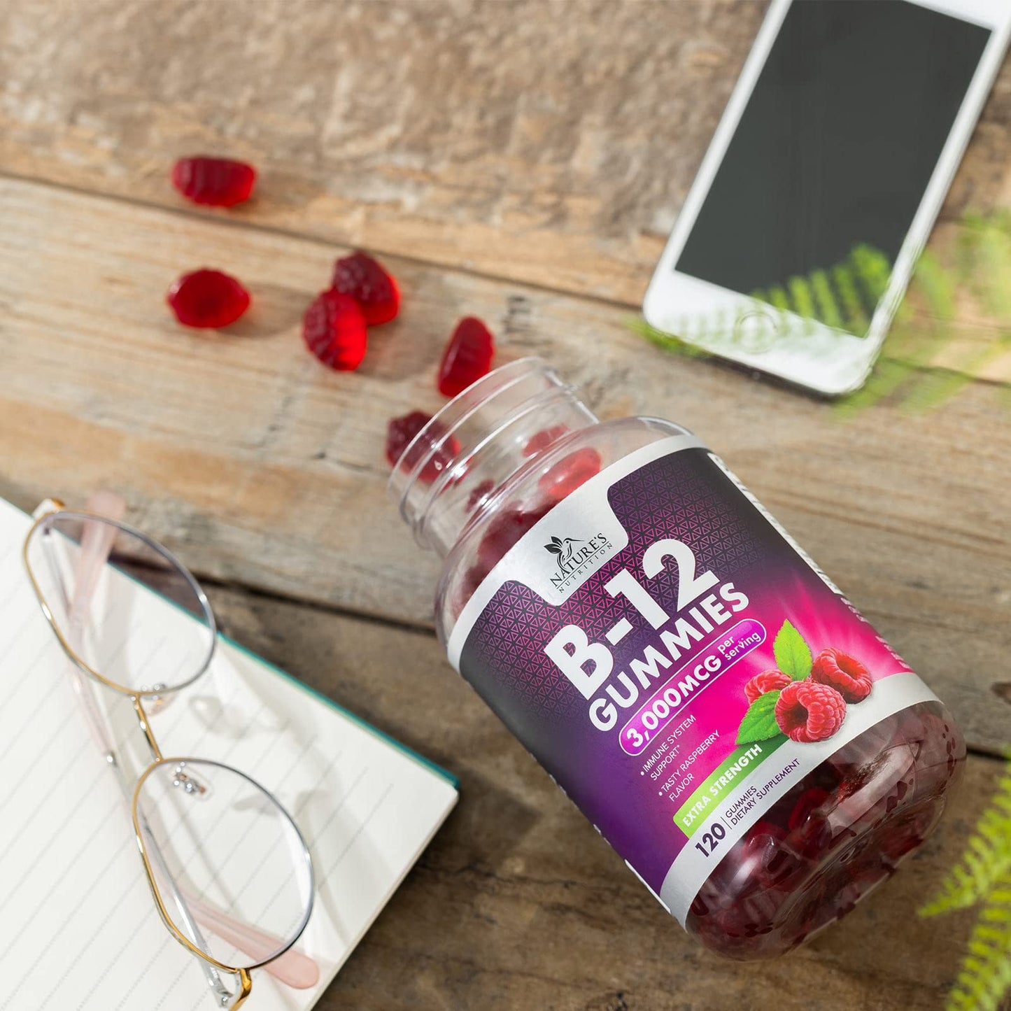 Gomitas vitamina B12 para soporte energético y sistema inmune