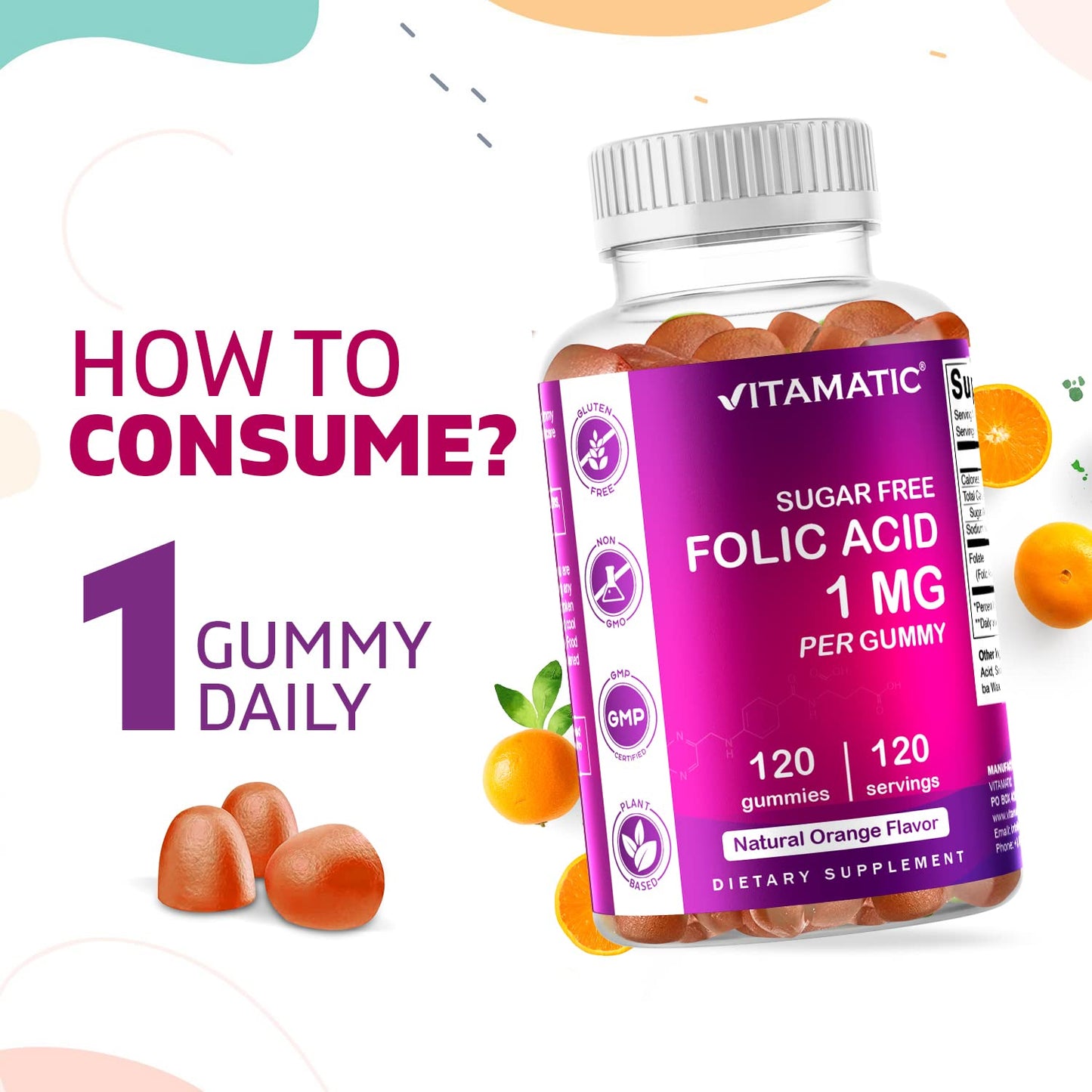 Gomitas vitamina b9 para embarazo desarrollo fetal saludable