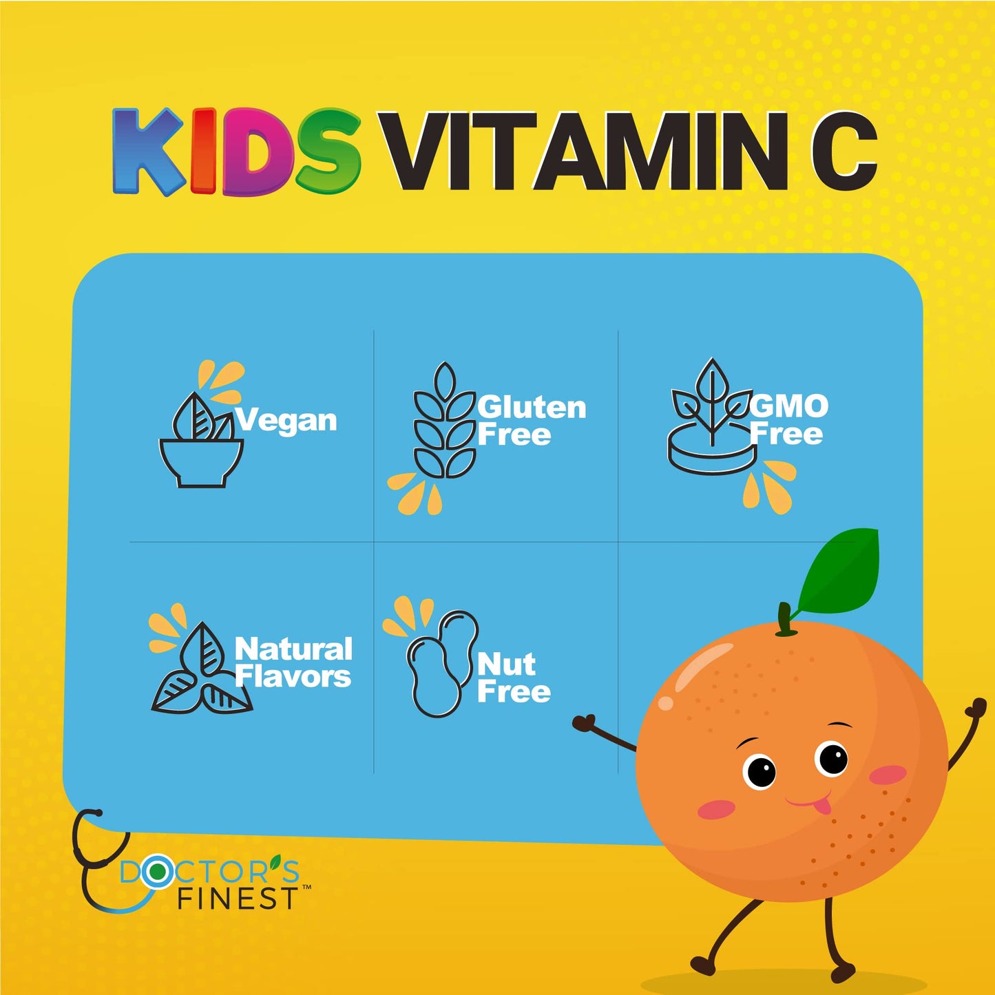 Gomitas vitamina C Doctors Finest para niños y adultos
