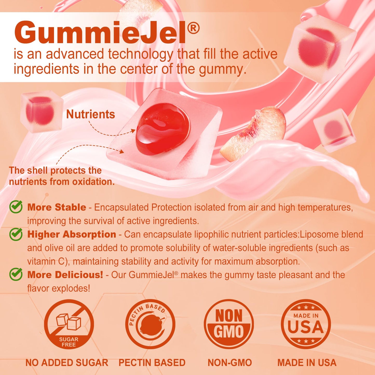 Gomitas Vitamina C orgánica natural sin gelatina LILICARE