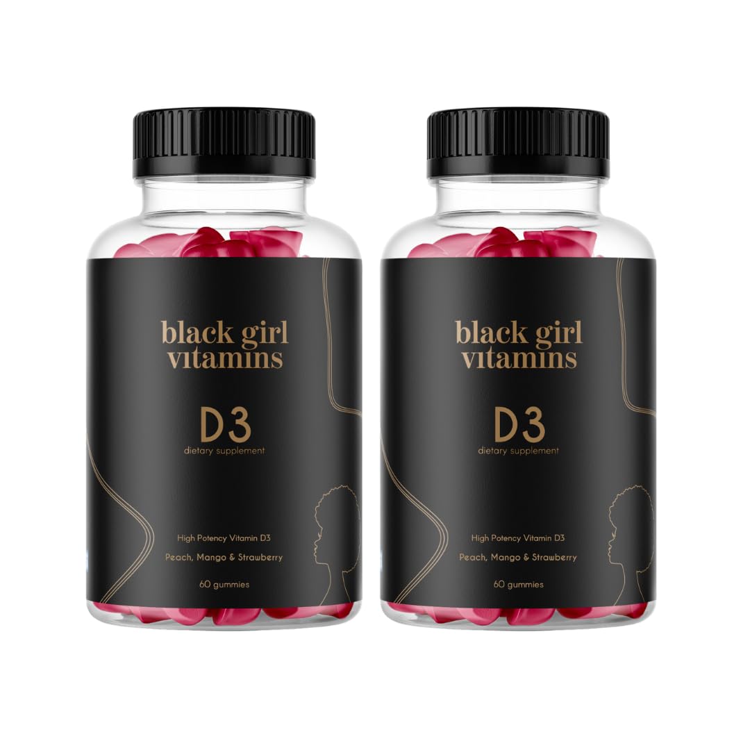 Gomitas de vitamina D3 Black Girl Vitamins para inmunidad y energía