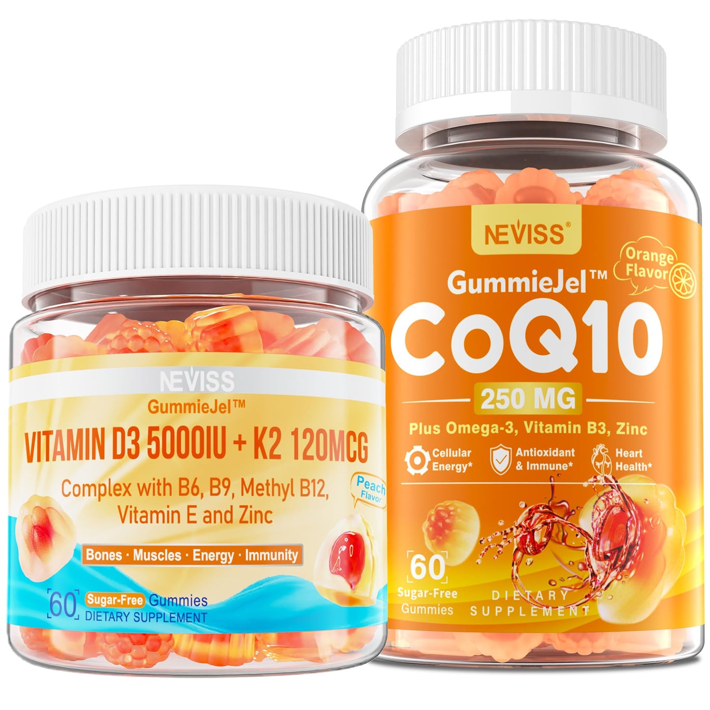 Gomitas vitamina d3 k2 coq10 neviss alta absorción