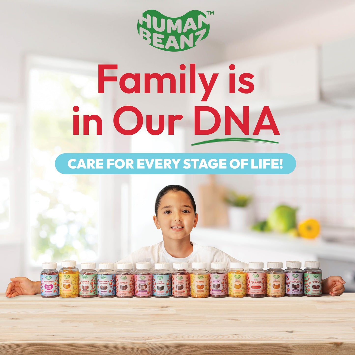 Gomitas vitaminas Human Beanz en envase