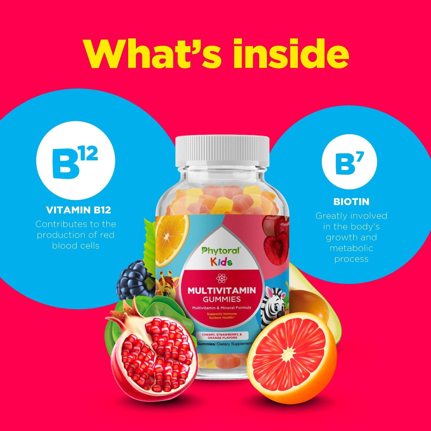 Gomitas de vitaminas integrales para niños