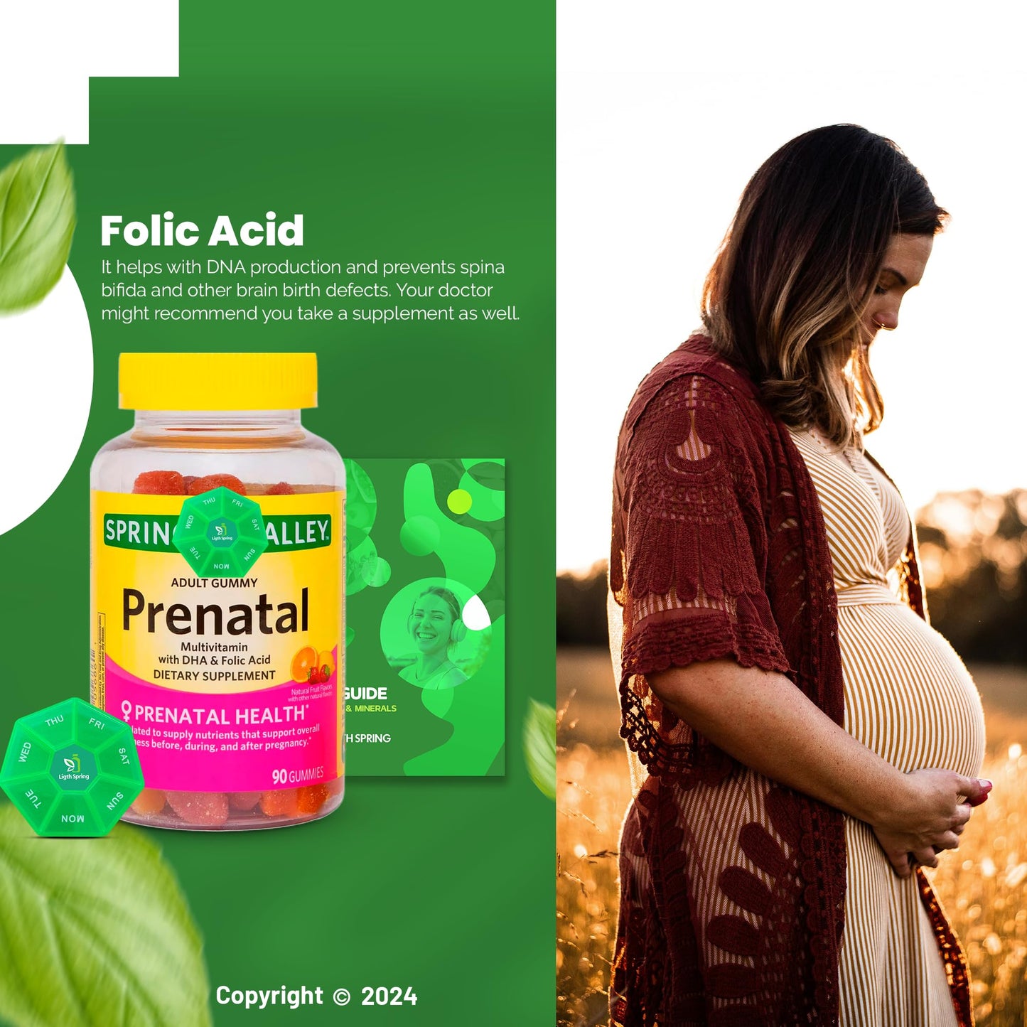 Gomitas vitaminas prenatales saludables naturales