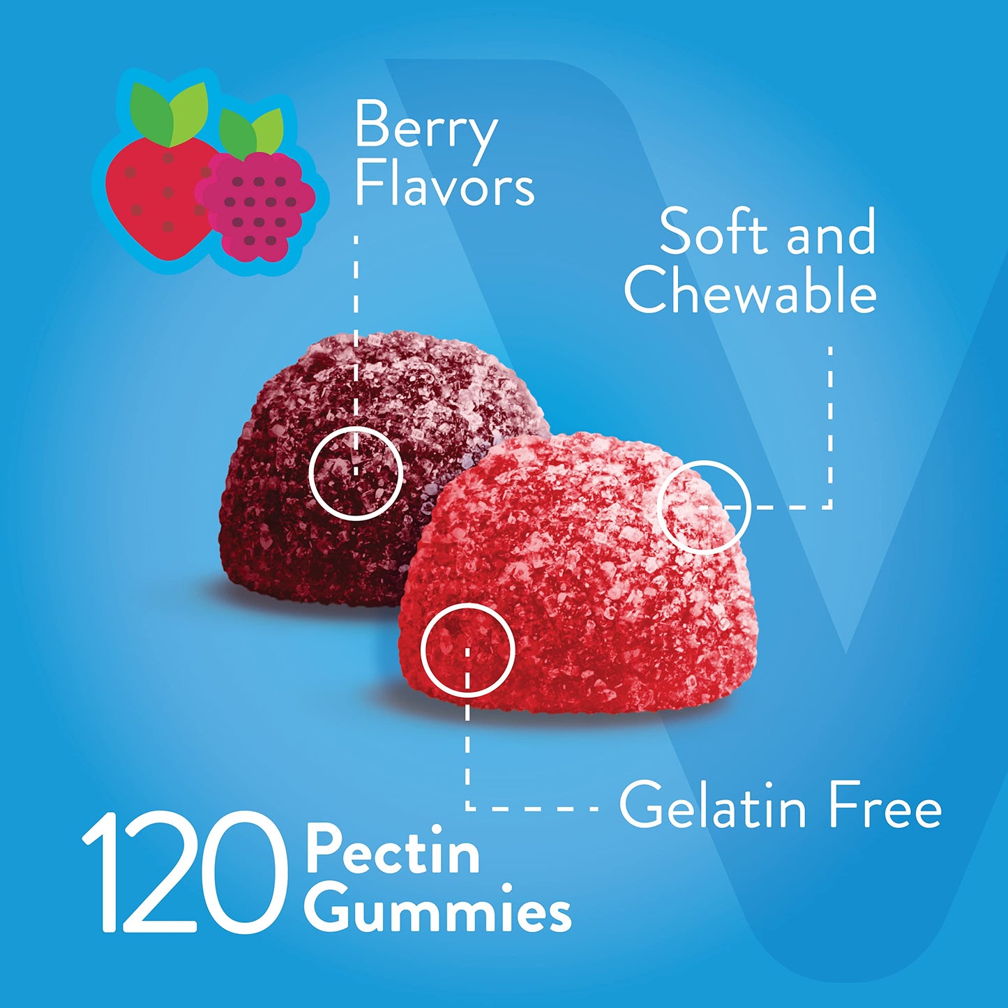 Gomitas Viteey vitamina D3 para adultos y adolescentes sabor frutos rojos
