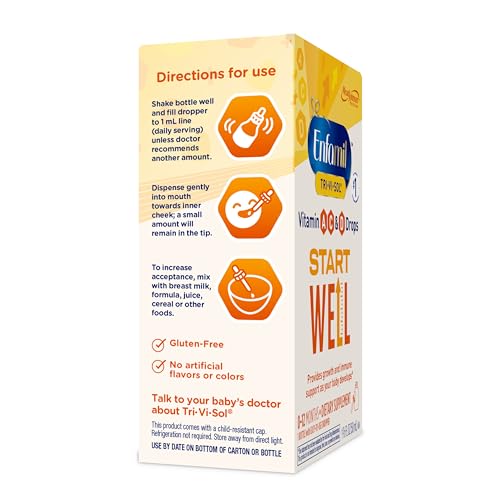 Gotas Enfamil vitaminas para bebés sin colores artificiales