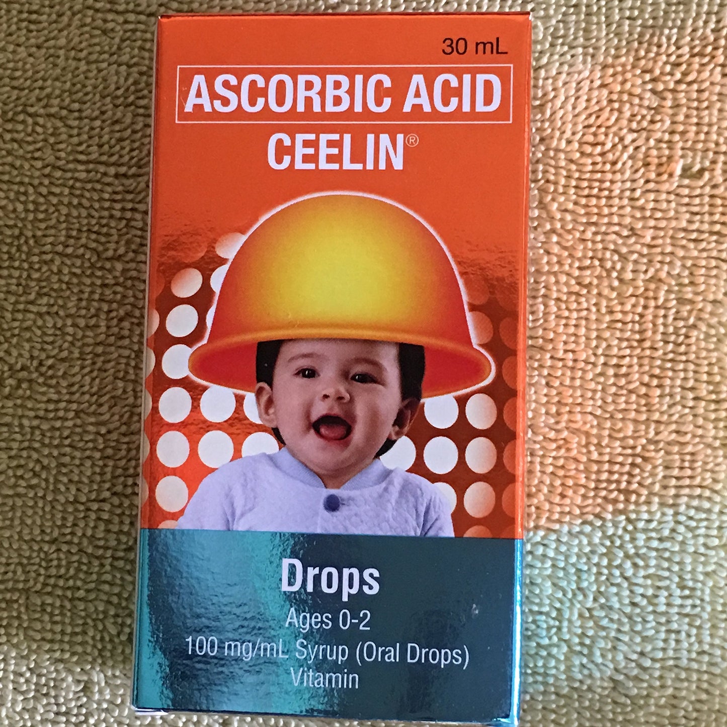 Gotas orales vitamina C Ceelin para niños frasco frontal