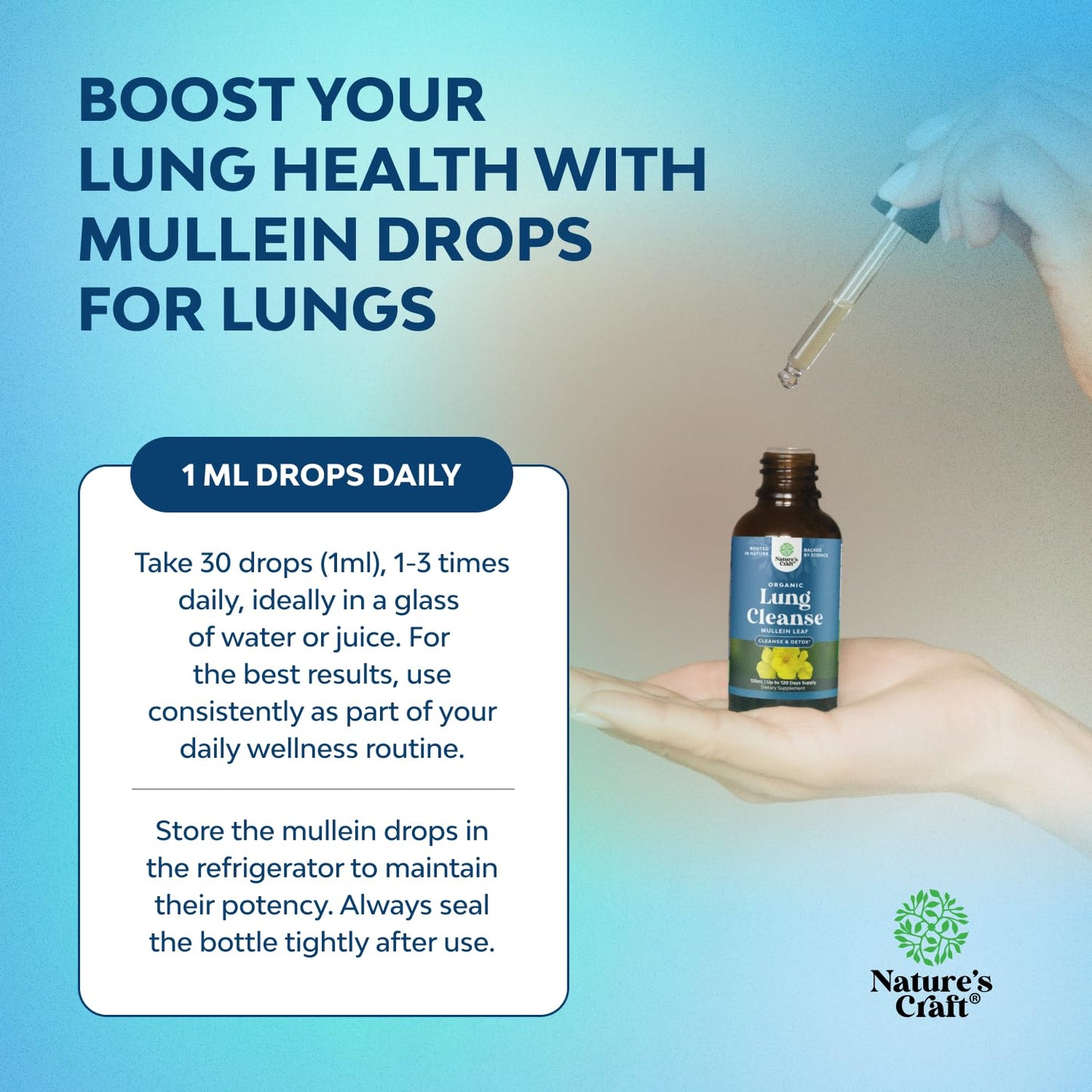 Gotas orgánicas para limpieza respiratoria y detox pulmonar