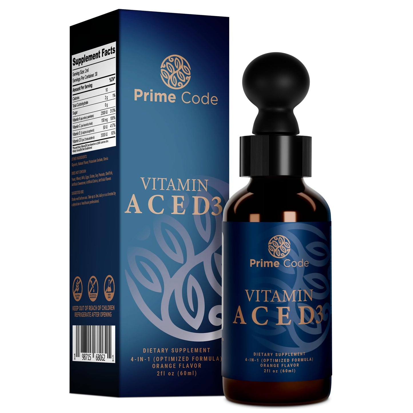 Gotas vitamina A Prime Code para hombres y mujeres