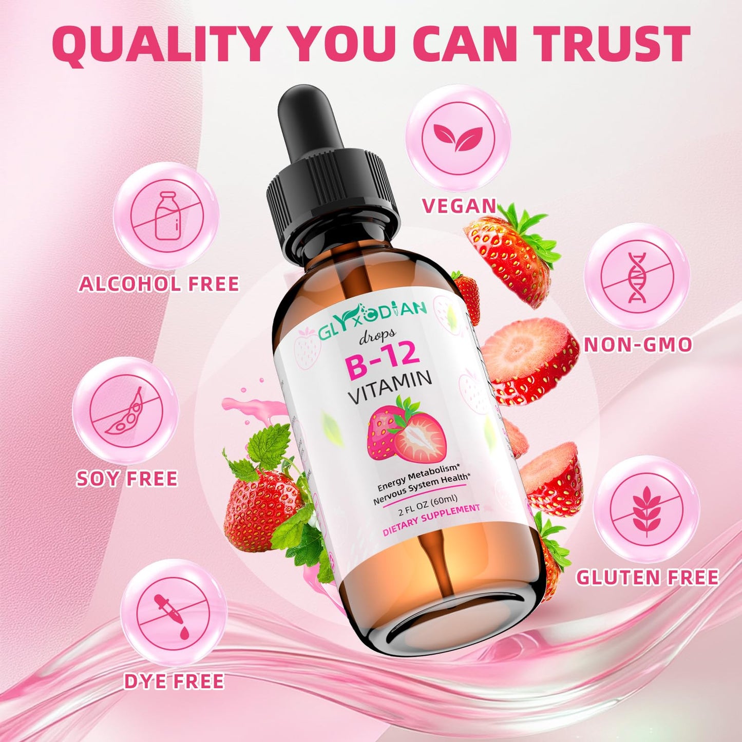 Gotas de vitamina b12 para metabolismo y energía