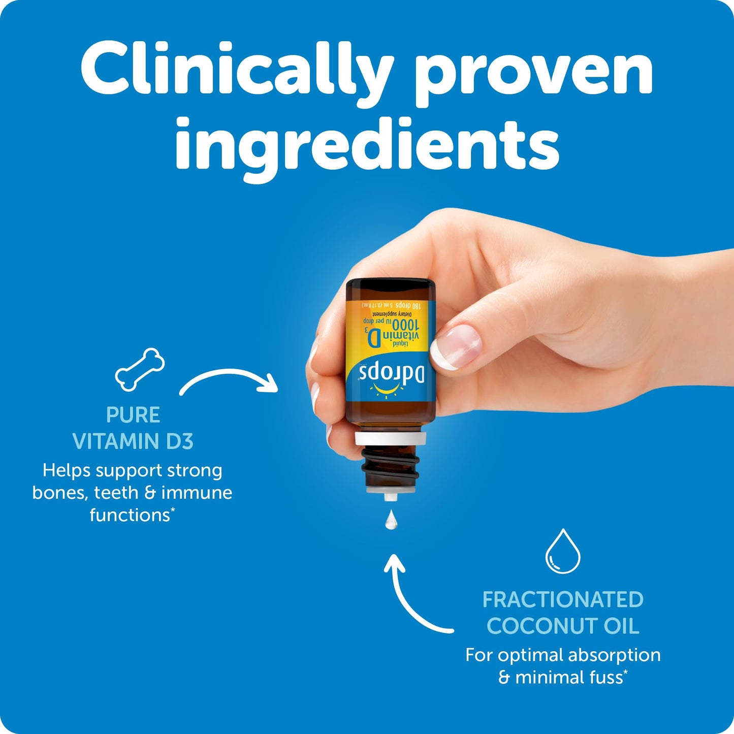 Gotas para salud ósea y sistema inmune vitamina d Ddrops