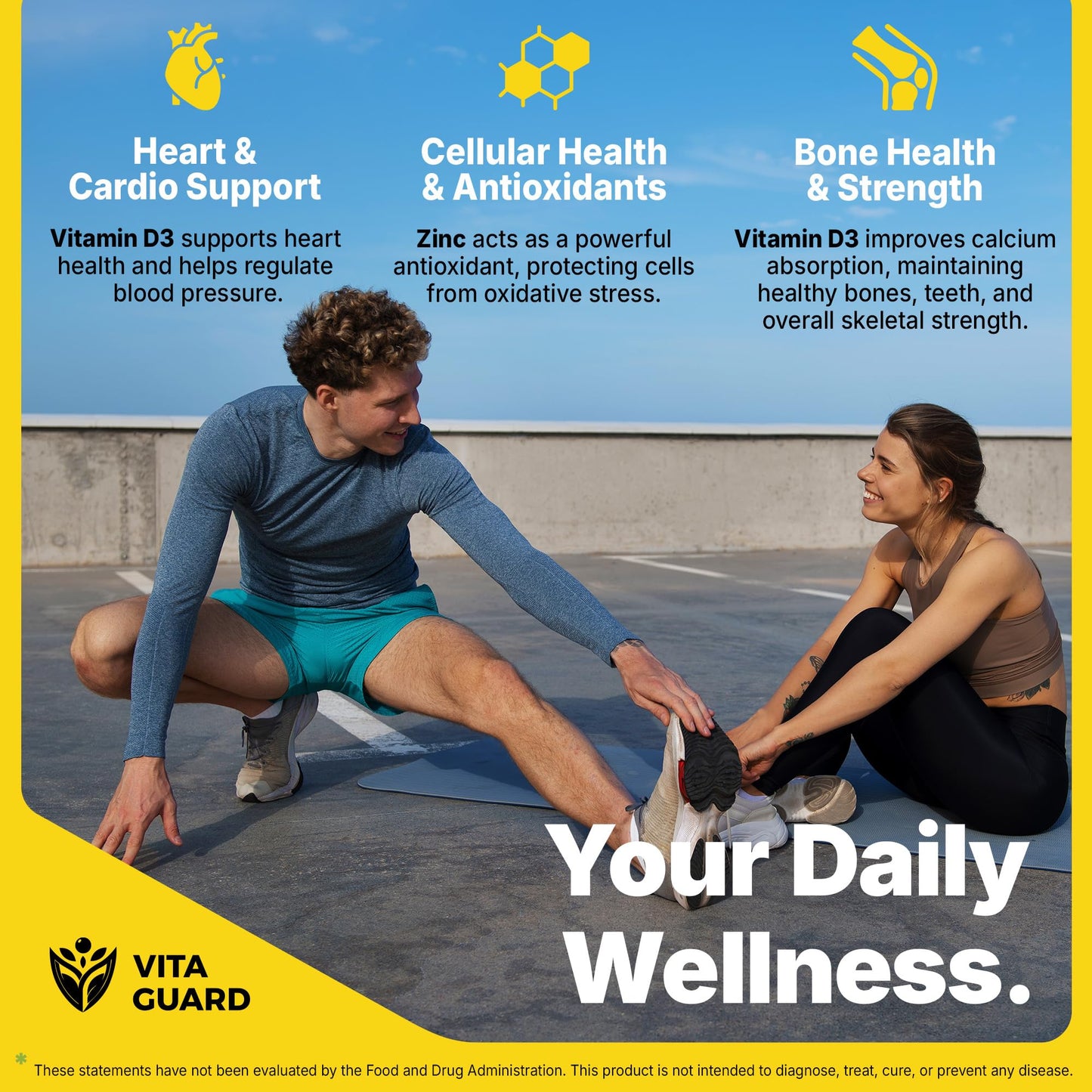 Gotas líquidas Vita Guard vitamina D3 y zinc sabor piña