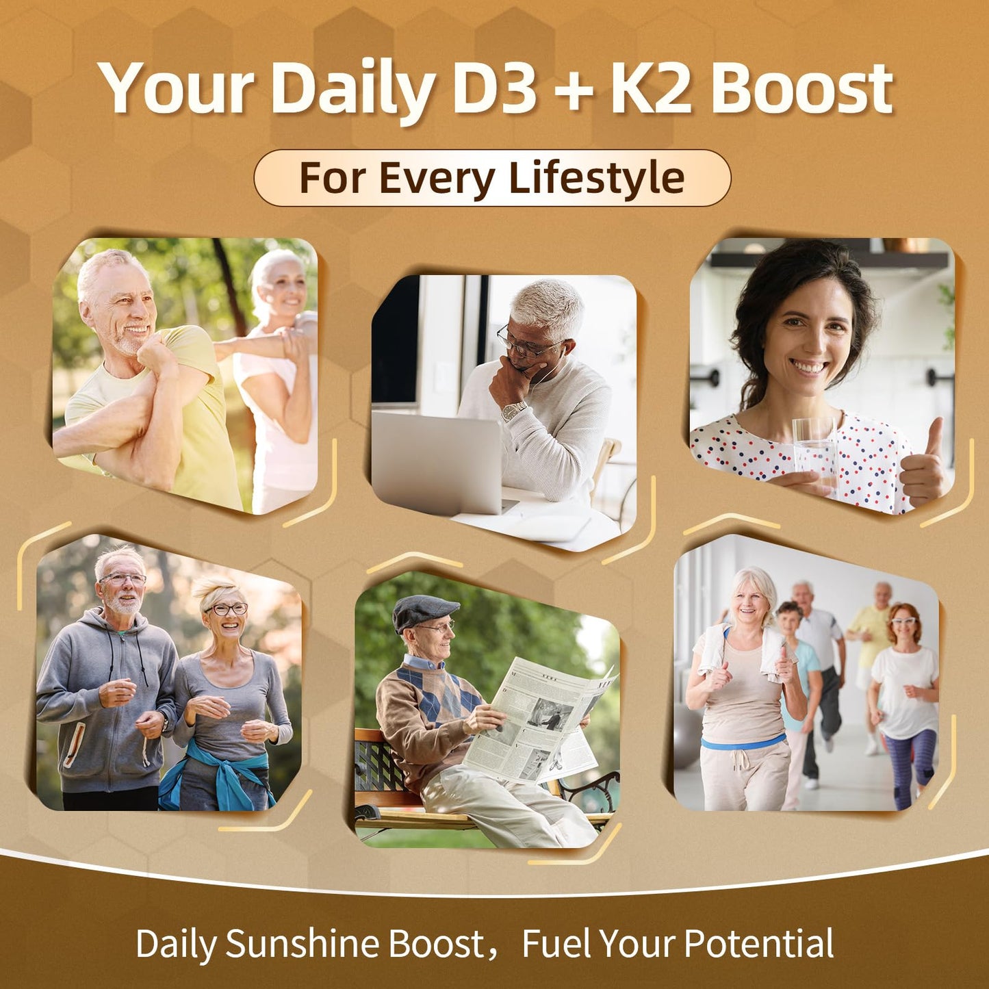 Greenpeople suplemento vitamina D3 K2 10000 IU con nutrientes adicionales