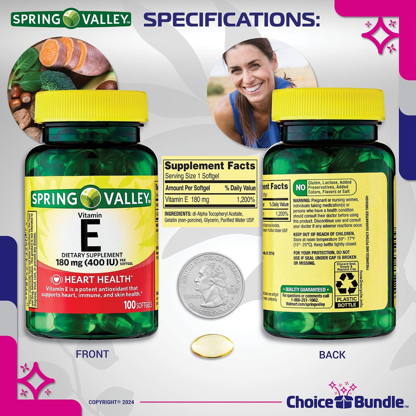 Guía Vitamin Vitality paquete Choice Bundle para vitamina E