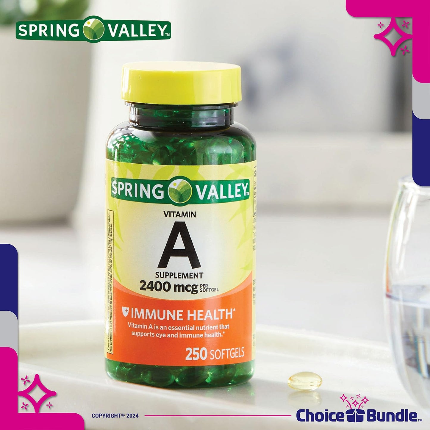 Guía Vitamin Vitality incluida con suplemento de vitamina A