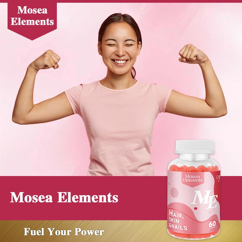 Gummies de vitamina C y biotina para belleza y salud