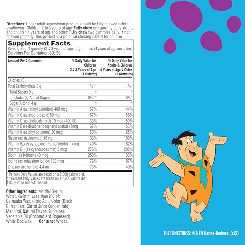 gummy multivitamínica frambuesa flintstones