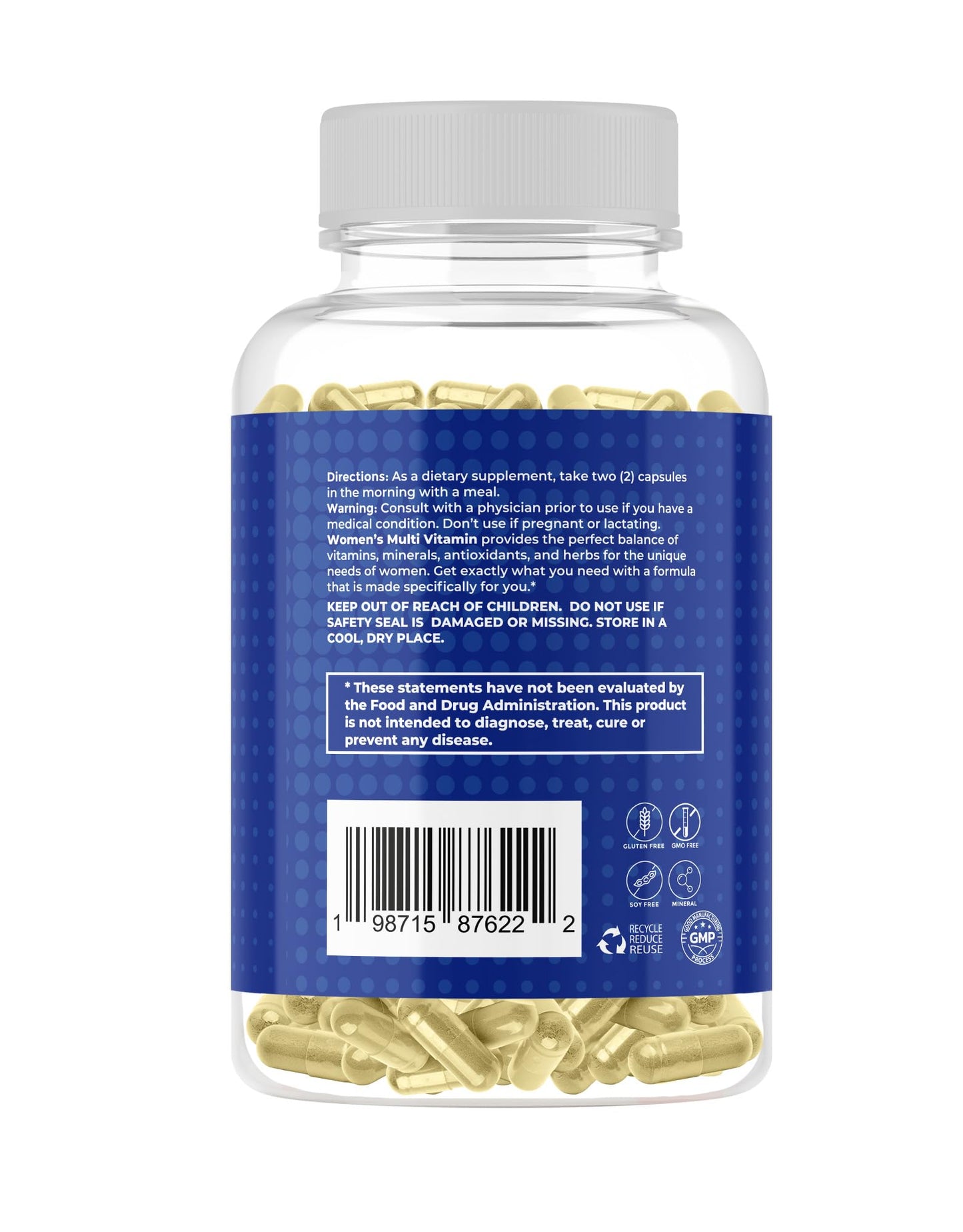 GUSEVIT multivitaminas para mujeres, 120 cápsulas 60 días