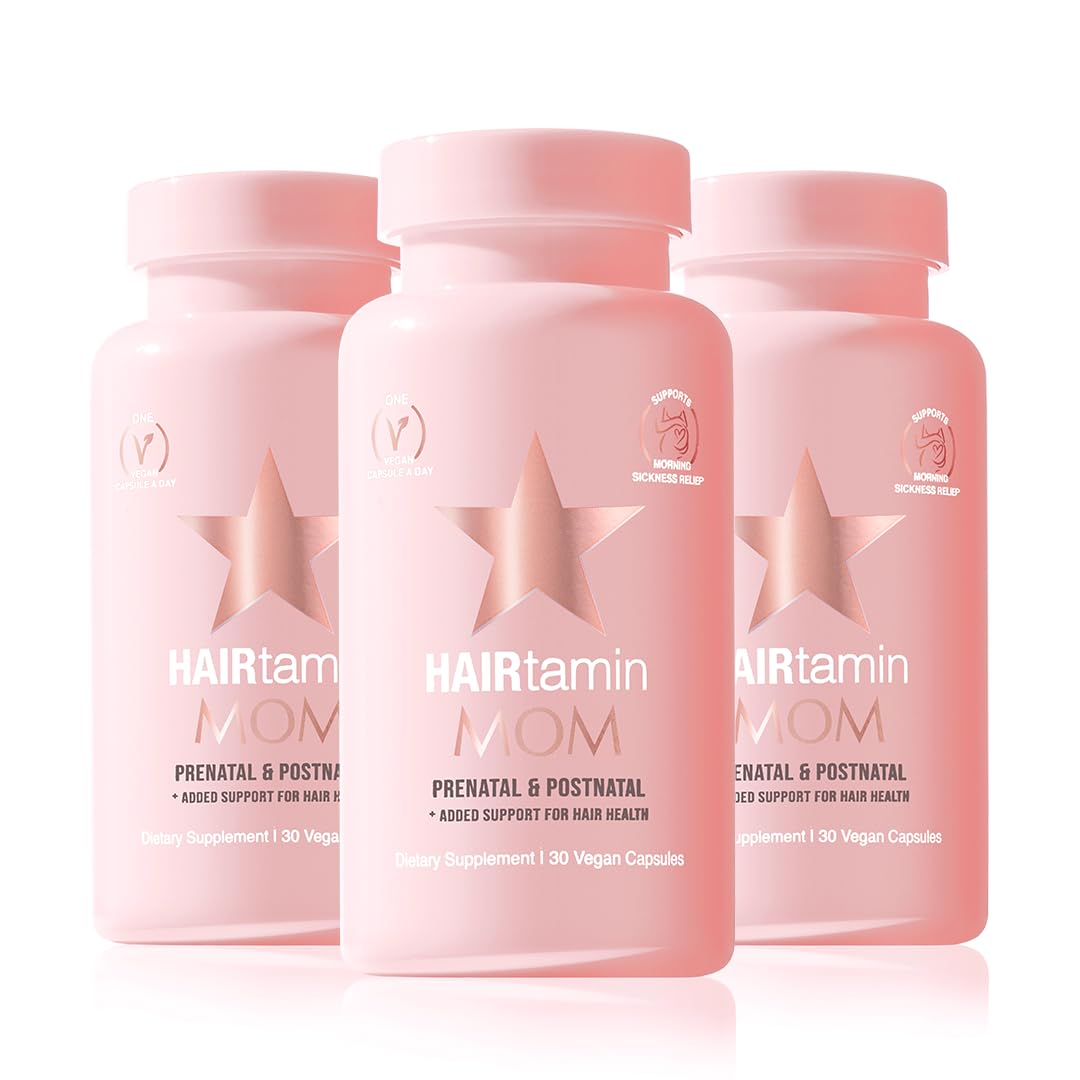 HAIRtamin MOM cápsulas veganas prenatales 90 unidades