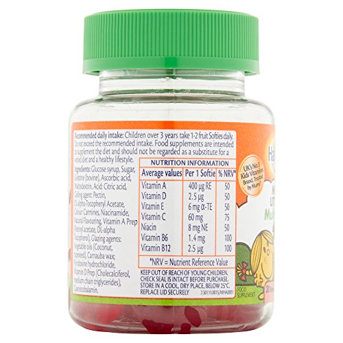 Haliborange Kids Mr. Men multivitaminas para niños 30 tabletas masticables