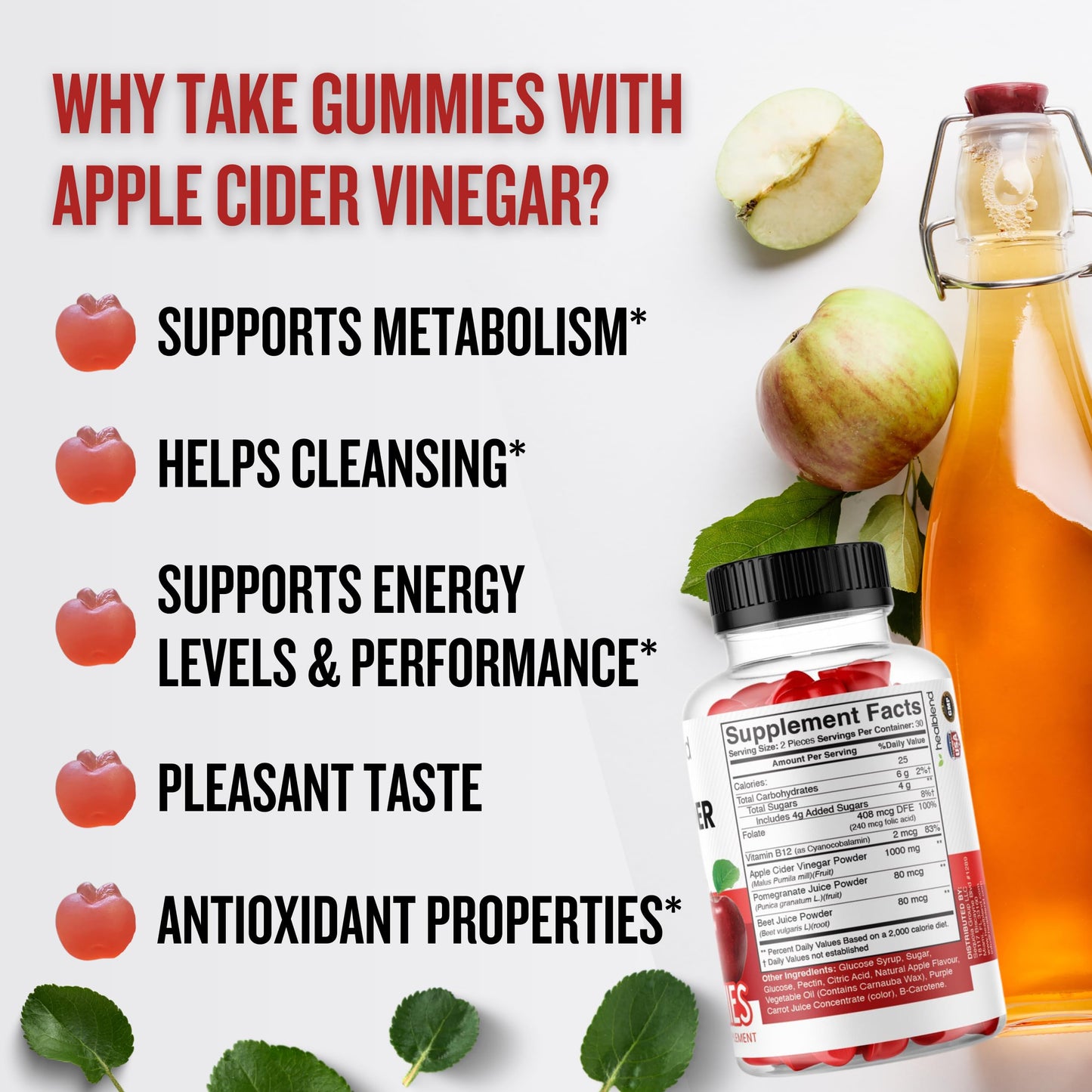 healblend vitaminas vinagre sidra manzana vista lateral envase