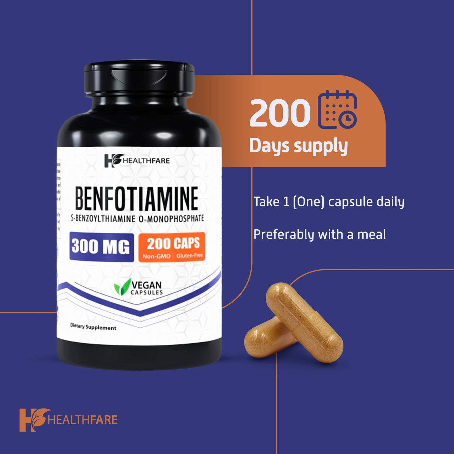 Healthfare Benfotiamina suplemento para salud