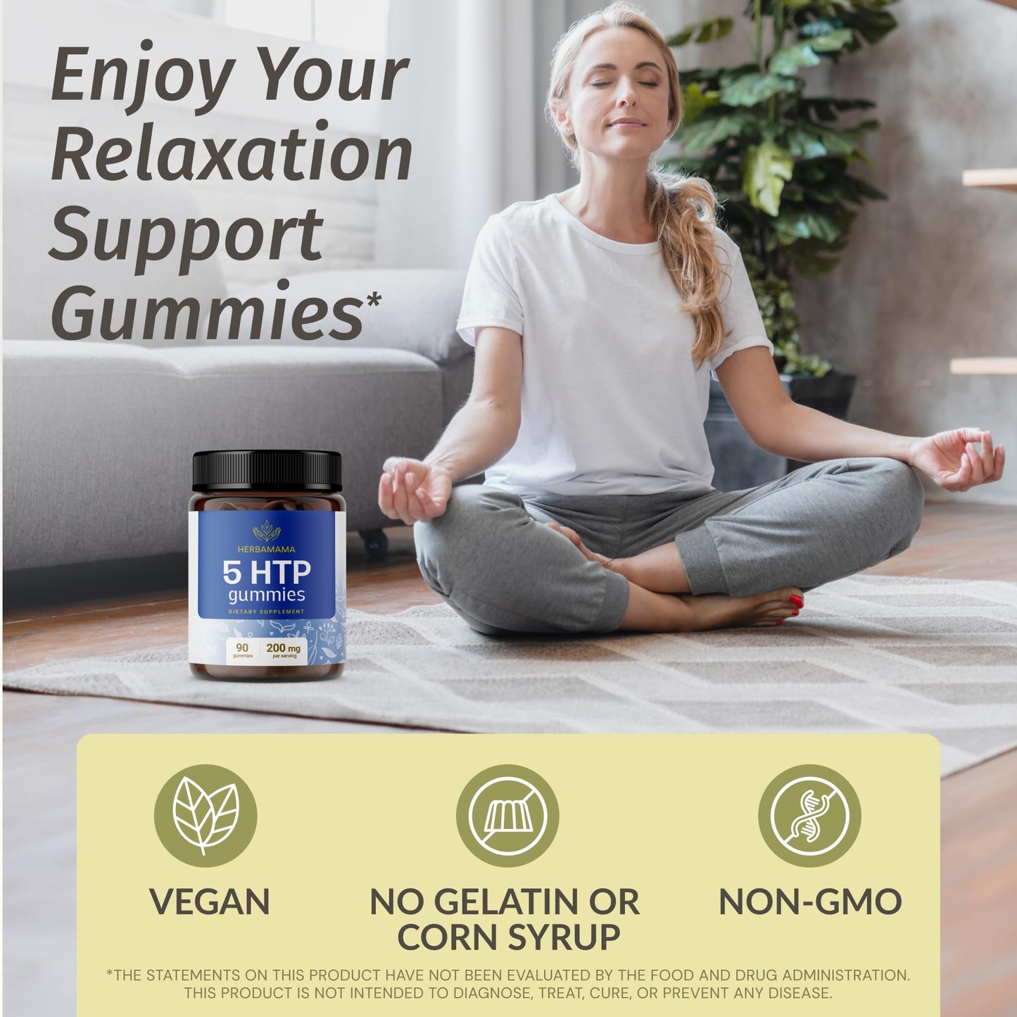 HERBAMAMA gomitas 5-HTP 200 mg detalle