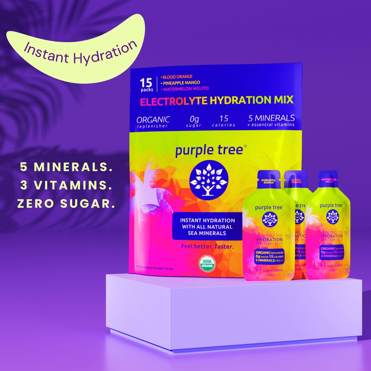 Hidratación instantánea con minerales Purple Tree